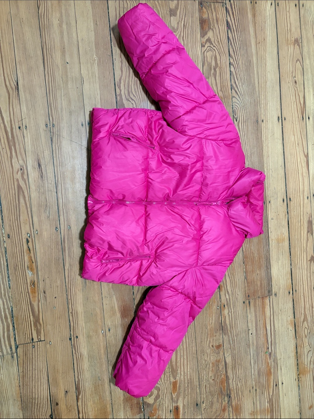 Old Navy Hot Pink Girls' Puffer Jacket